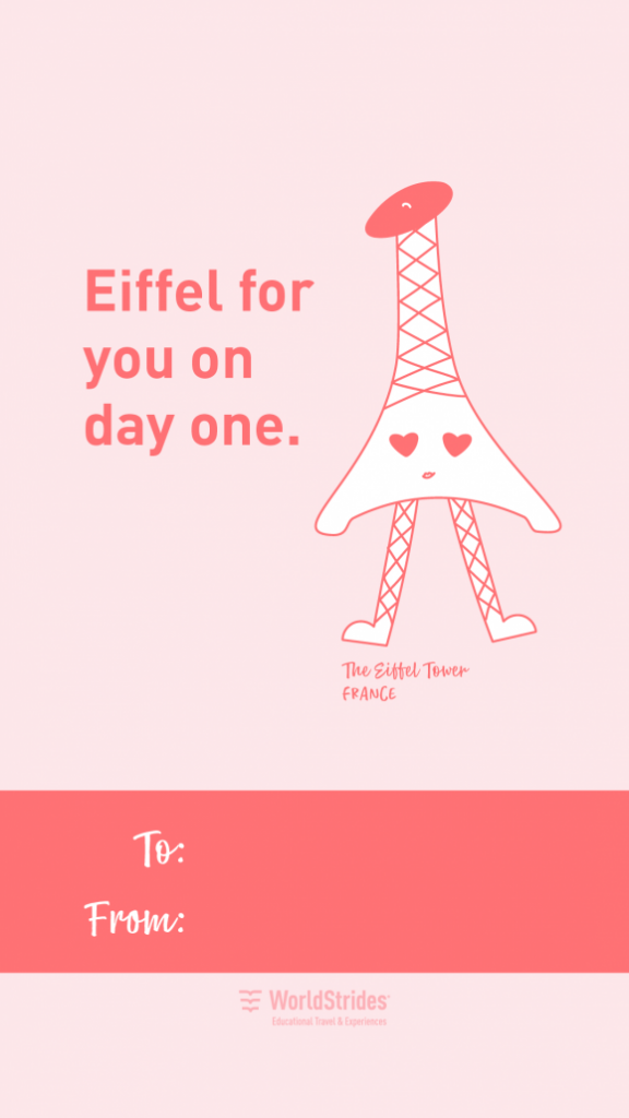 The Eiffel Tower is one of our favourite landmarks.